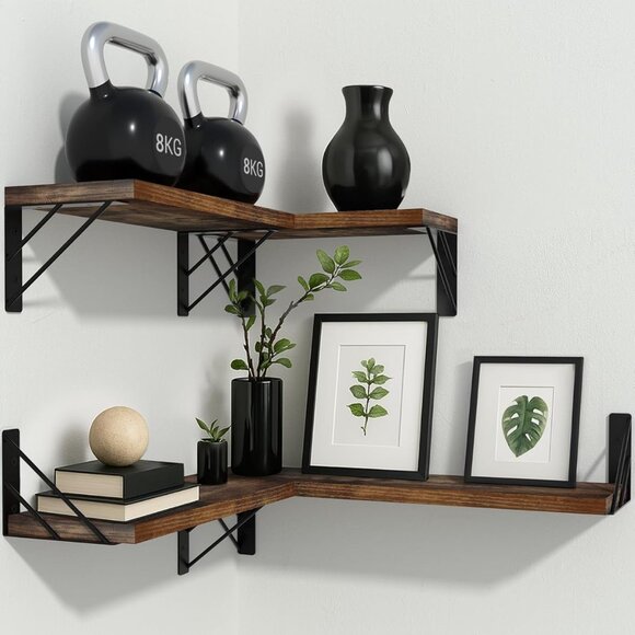 Wall Shelves for Bedroom Decor, Floating Wall Shelves for Living Room Kitchen St - Picture 2 of 9